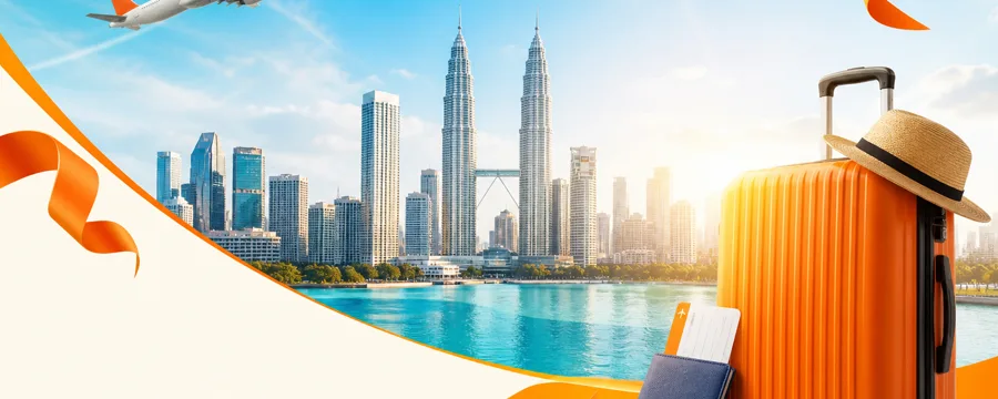 Kuala Lumpur city skyline and the Petronas Towers